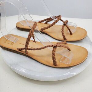 Dolce Vita Women's Dexla Woven Braided Slip On Strappy Sandals Size 8.5